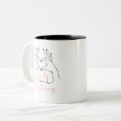 Meisjes kunnen alles doen tweekleurige koffiemok (Voorkant links)