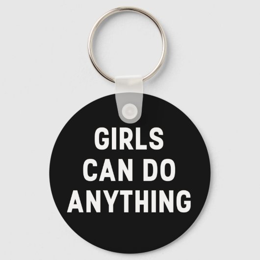 MEISJES KUNNEN IETS DOEN SLEUTELHANGER (Voorkant)