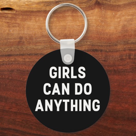 MEISJES KUNNEN IETS DOEN SLEUTELHANGER (Voorkant)