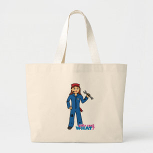 Meisjes kunnen niet wat? ColorizeME Aangepast ontw Grote Tote Bag