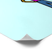 Meisjes kunnen niet wat? Logo-Donkermeisje Poster (Hoek)