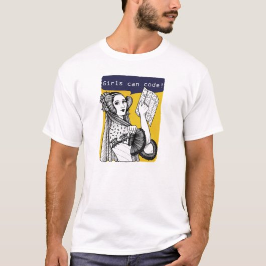 Meisjes kunnen programmeren! t-shirt (Voorkant)