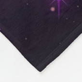 Meisjes kunstschaatsen Paarse en wit Fleece Deken (Hoek)