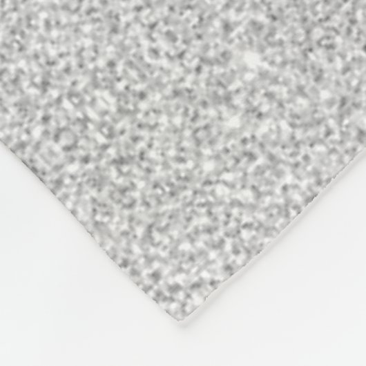 Meisjes Kunstschaatser Zilveren Sparkle Fleece Dek (Hoek)