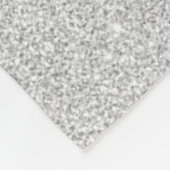 Meisjes Kunstschaatser Zilveren Sparkle Fleece Dek Deken (Hoek)