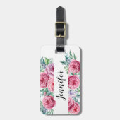 Meisjes-label voor bloederige bagage bagagelabel (Voorkant verticaal)