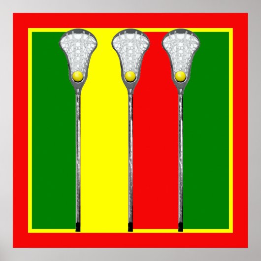 Meisjes Lacrosse Decoratie (Voorkant)