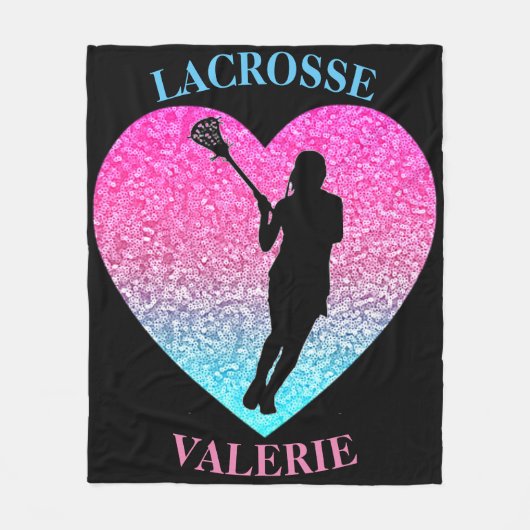 Meisjes Lacrosse Fleece Blanket (Voorkant)