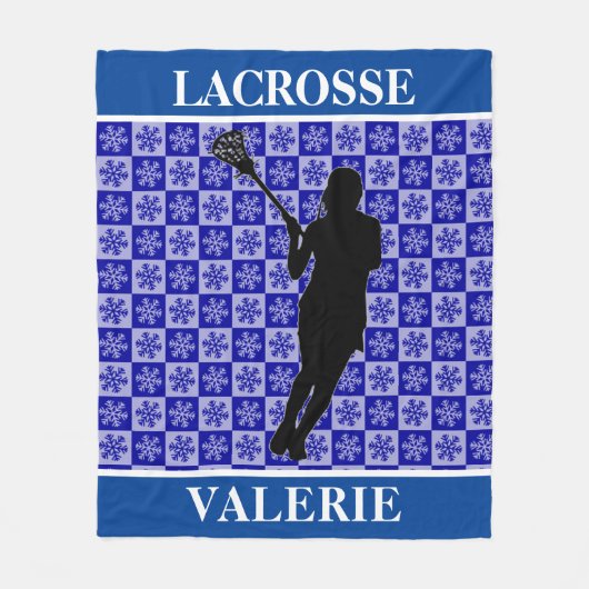 Meisjes Lacrosse Fleece Blanket (Voorkant)