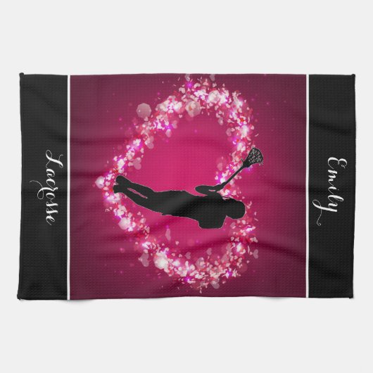 Meisjes Lacrosse Floating Hearts Theedoek (Horizontaal)