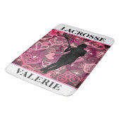Meisjes Lacrosse Floating Roos Hearts Badmat (Gekanteld)