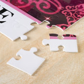 Meisjes Lacrosse Floating Roos Hearts Legpuzzel (Zijkant)