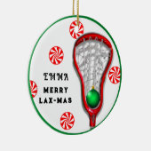 meisjes lacrosse keramisch ornament (Rechts)