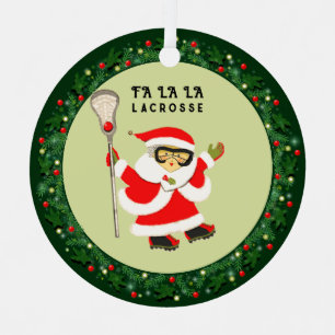 Meisjes Lacrosse Kerst 2025 Metalen Ornament