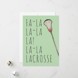 meisjes lacrosse kerstkaart