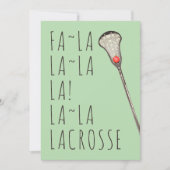 meisjes lacrosse kerstkaart (Voorkant)