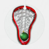 Meisjes Lacrosse Kerstmis Collectible Metalen Ornament (Voorkant)
