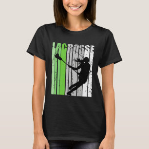 Meisjes Lacrosse Kleuren Lacrosse Retro Tiener Coa T-shirt