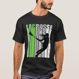 Meisjes Lacrosse Kleuren Lacrosse Retro Tiener Coa T-shirt