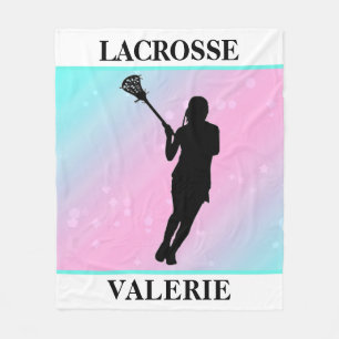Meisjes Lacrosse Persoonlijke pasta Fleece Deken