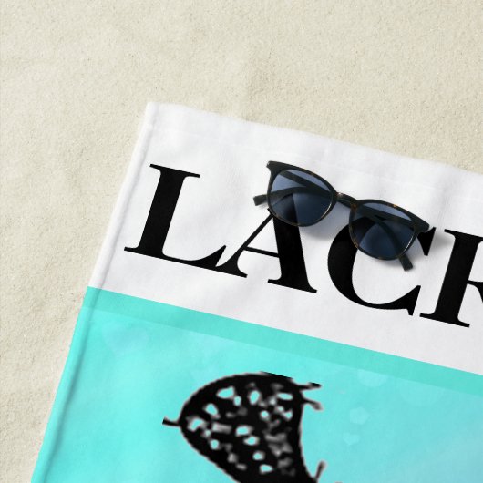 Meisjes Lacrosse Persoonlijke pasta Strandlaken (In situ)