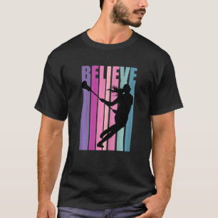Meisjes Lacrosse Player Coach Team Coaching Motiva T-shirt