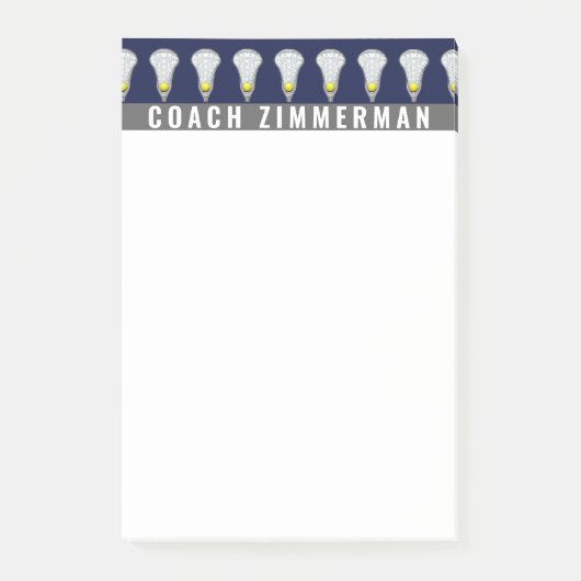 Meisjes Lacrosse Post-it® Notes (Voorkant)