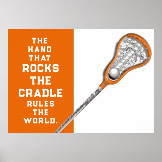 Meisjes Lacrosse Poster (Voorkant)