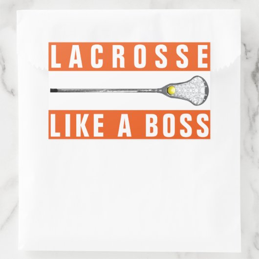 Meisjes Lacrosse Rechthoekige sticker (Tas)