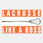 Meisjes Lacrosse Rechthoekige sticker (Voorkant)
