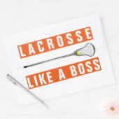 Meisjes Lacrosse Rechthoekige sticker (Envelop)