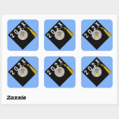 Meisjes Lacrosse Senior Night Vierkante Sticker (Vel)