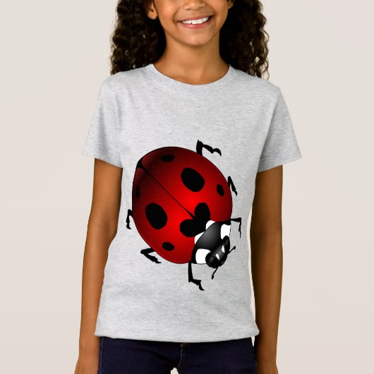 Meisjes Ladybug T-shirts Kind Ladybug Shirten (Voorkant)
