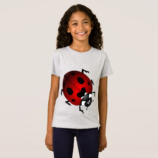 Meisjes Ladybug T-shirts Kind Ladybug Shirten (Voorkant volledig)