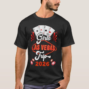 Meisjes Las Vegas Trip 2026 Familie Squad Vakantie T-shirt