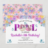 Meisjes laten we koel zijn bij de Pool Birthday Pa Kaart (Voorkant / Achterkant)