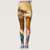 Meisjes Leggings met Whimsical Eagle Design (Voorkant)