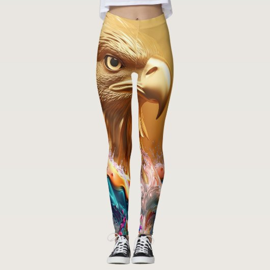 Meisjes Leggings met Whimsical Eagle Design (Voorkant)