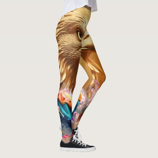 Meisjes Leggings met Whimsical Eagle Design (Rechts)