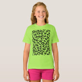 Meisjes Leopard Print Design T-shirt (Voorkant volledig)