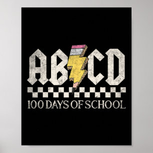 Meisjes Leraren Rock 100 Dagen van School ABCD 100 Poster