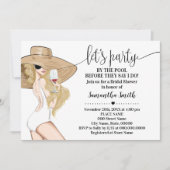 Meisjes Lets Party by Pool Voordat ik doe Vrijgeze Kaart (Voorkant)