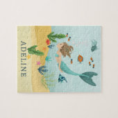 Meisjes Leuk en Magisch Onder het Zee Zeemeermin K Legpuzzel (Horizontaal)