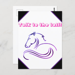 Meisjes Leuk Praat met het Staart Paard Briefkaart
