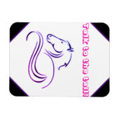 Meisjes Leuk Praat met het Staart Paard Magneet (Horizontaal)