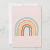 Meisjes Leuke Boho Regenboog Kinder 5e Verjaardag Kaart (Achterkant)