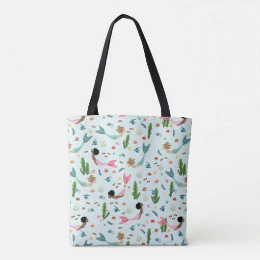 Meisjes Leuke en Magische Zeemeermin Oceaan Kinder Tote Bag (Achterkant)