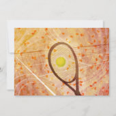 Meisjes leuke tennisfeestje kaart (Voorkant)