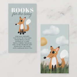 Meisjes Leuke Woodland Fox Boeken voor Baby Informatiekaartje