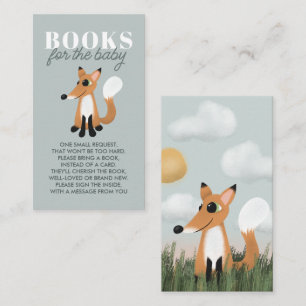 Meisjes Leuke Woodland Fox Boeken voor Baby Informatiekaartje